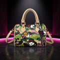 Camo mini bag by Luxie Haus with custom cartoon design and crossbody strap